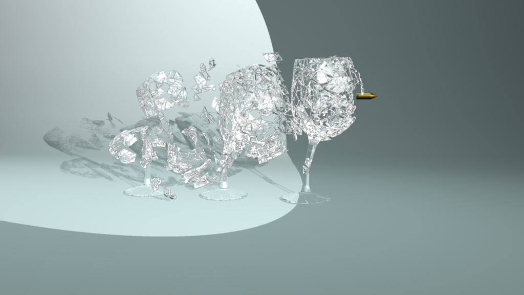 3D Glass Shatter