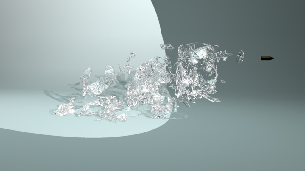 3D Glass Shatter